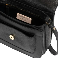 Borsa Donna a Tracolla COCCINELLE in Pelle Martellata linea C-Me Small Colore Nero