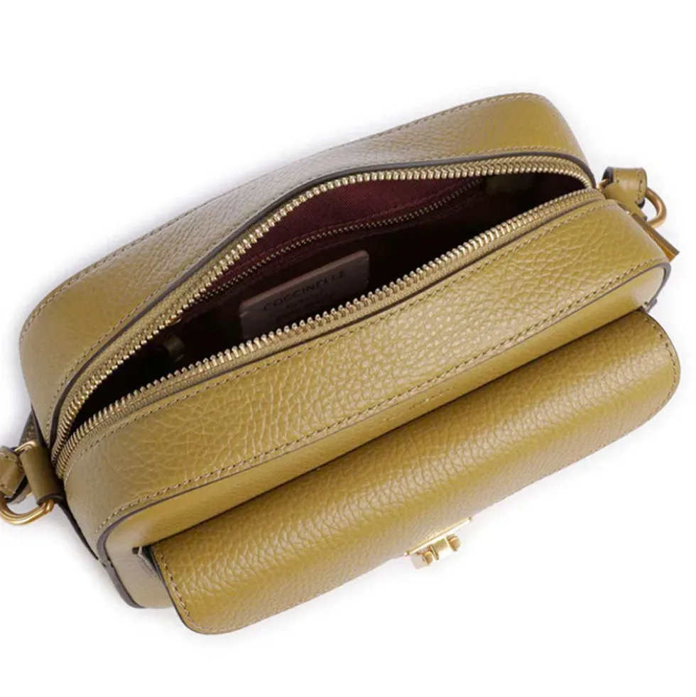 Borsa Donna a Tracolla COCCINELLE in Pelle Seagrass linea Beat Soft Misura Small