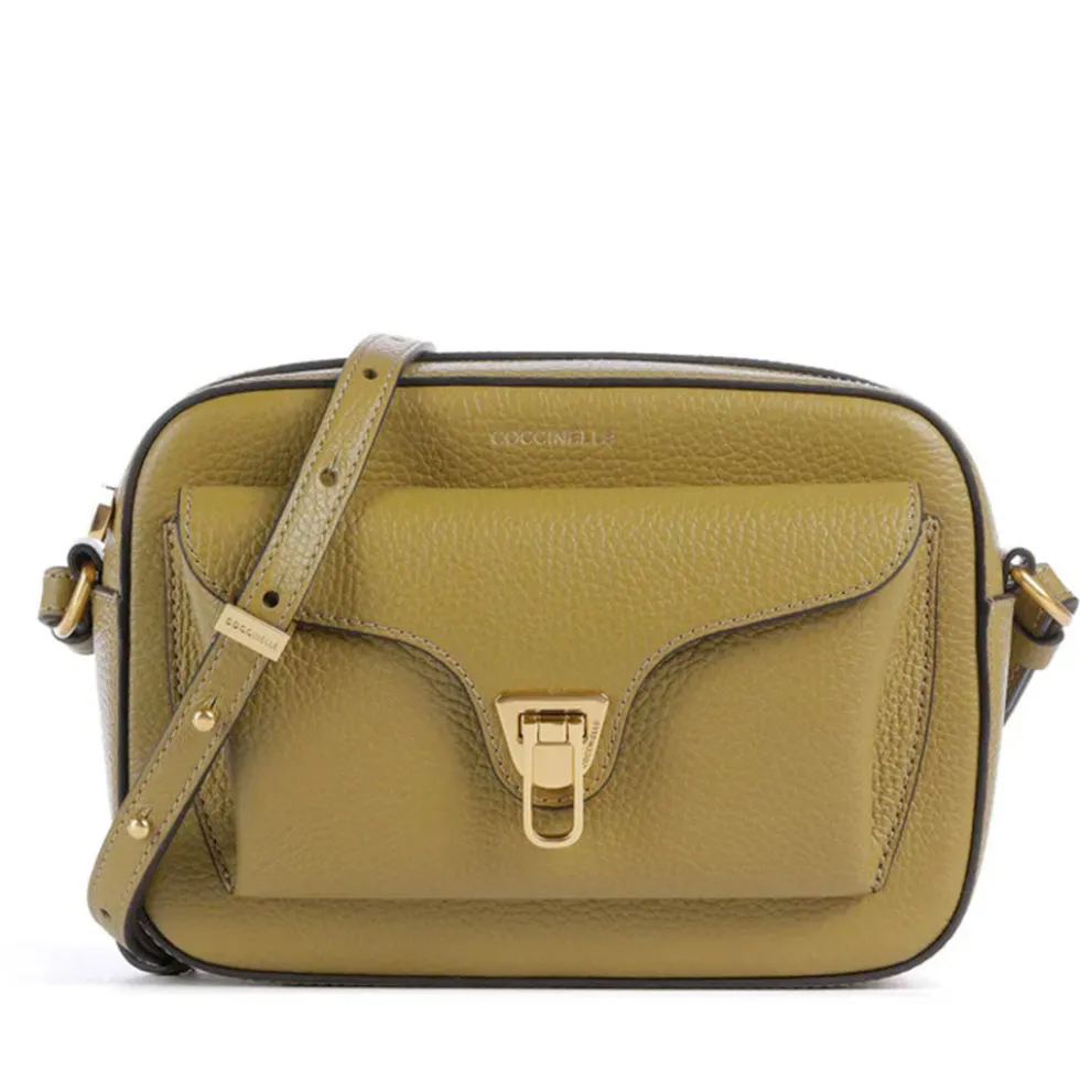 Borsa Donna a Tracolla COCCINELLE in Pelle Seagrass linea Beat Soft Misura Small