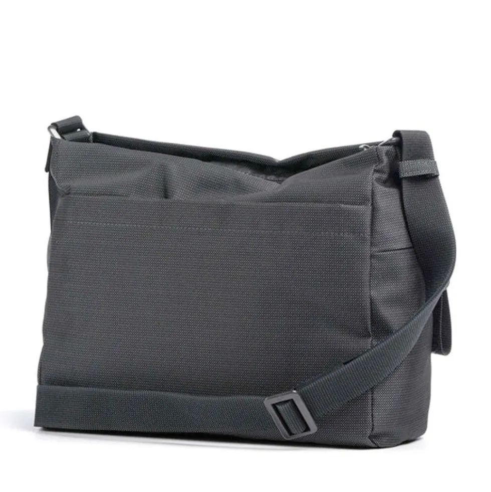 Borsa Donna a Tracolla con Tasca Frontale MANDARINA DUCK in Tessuto Linea MD20 Colore Steel