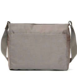 Borsa Donna a Tracolla con Tasca Frontale MANDARINA DUCK in Tessuto Linea MD20 Colore Taupe
