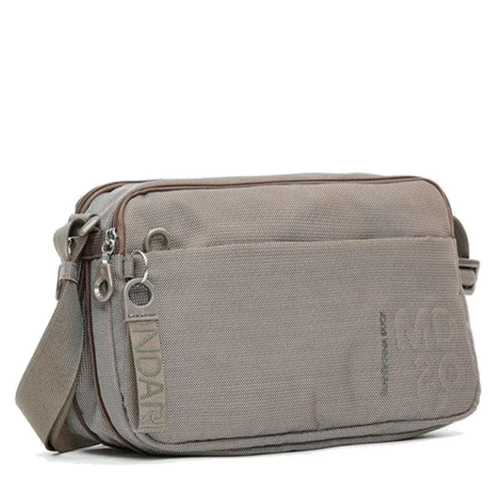 Borsa Donna a Tracolla Espandibile MANDARINA DUCK in Tessuto Linea MD20 Colore Taupe