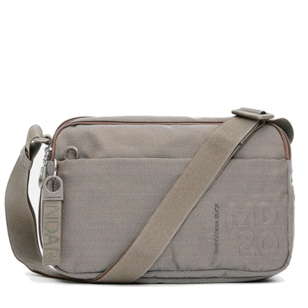 Borsa Donna a Tracolla Espandibile MANDARINA DUCK in Tessuto Linea MD20 Colore Taupe
