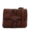 Borsa Donna a Tracolla GIANNI CONTI in Pelle Liscia color Chocolate