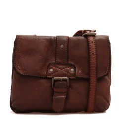 Borsa Donna a Tracolla GIANNI CONTI in Pelle Liscia color Chocolate