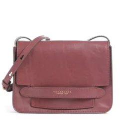 Borsa Donna a Tracolla Grande THE BRIDGE linea Lucrezia in Pelle Viola Orchidea