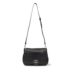 Borsa Donna a Tracolla Grande 1A Classe Alviero Martini linea Brave Messenger in Pelle Nera LD54