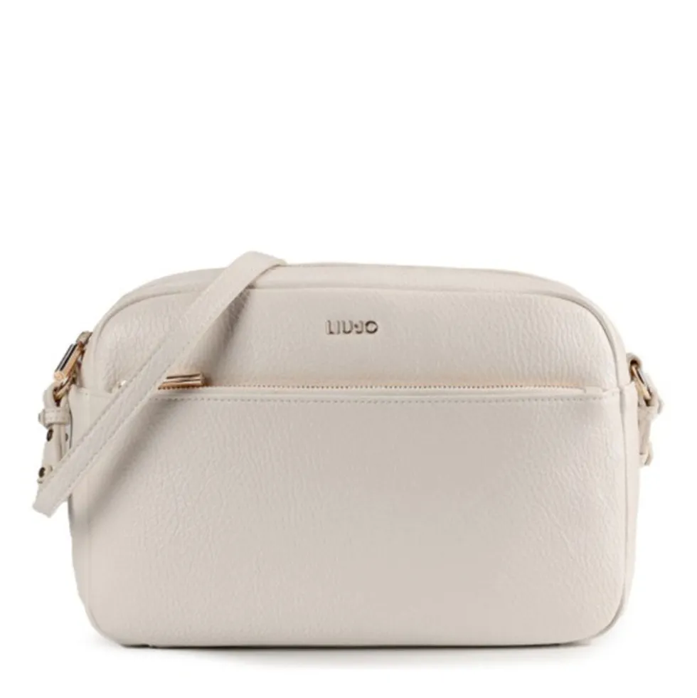 Borsa Donna a Tracolla LIU JO Better effetto Bottalato color Crema