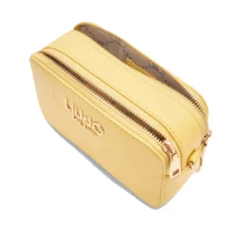 Borsa Donna a Tracolla LIU JO Better con Motivo a Rombi Giallo Crema