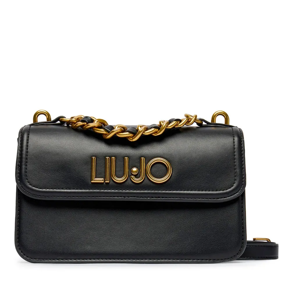 Borsa Donna a Tracolla LIU JO Nera con Catena Decorativa