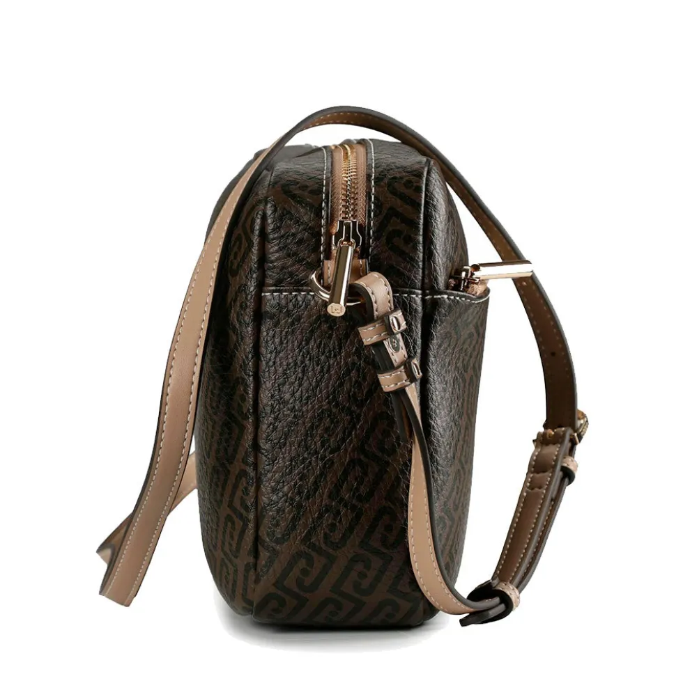Borsa Donna a Tracolla LIU JO stampa Logo Monogram Testa di Moro