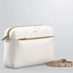 Borsa Donna a Tracolla LIU JO stampa Logo Monogram Bianco