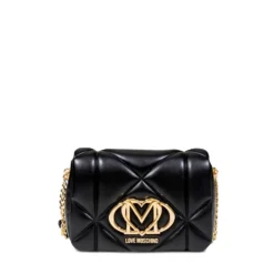 Borsa Donna a Tracolla LOVE MOSCHINO linea Embossed Trapuntata Nera
