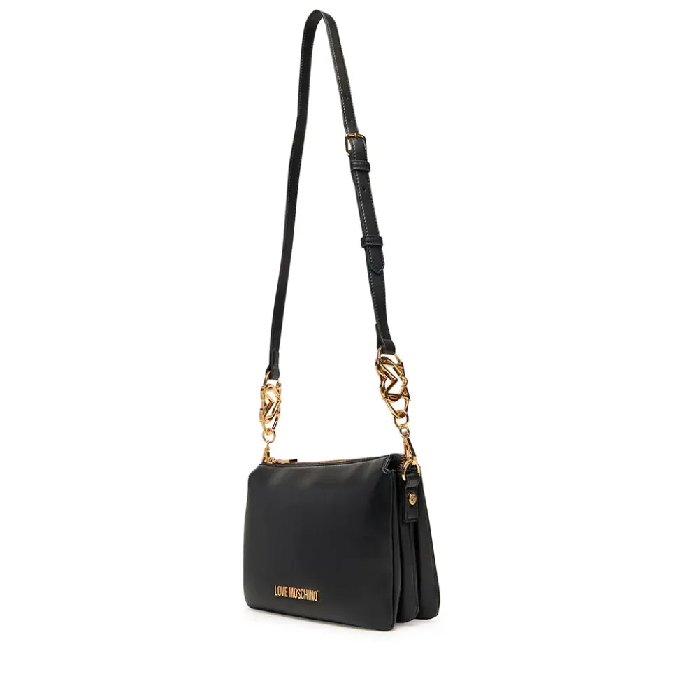 Borsa Donna a Tracolla LOVE MOSCHINO linea Jewel Nera