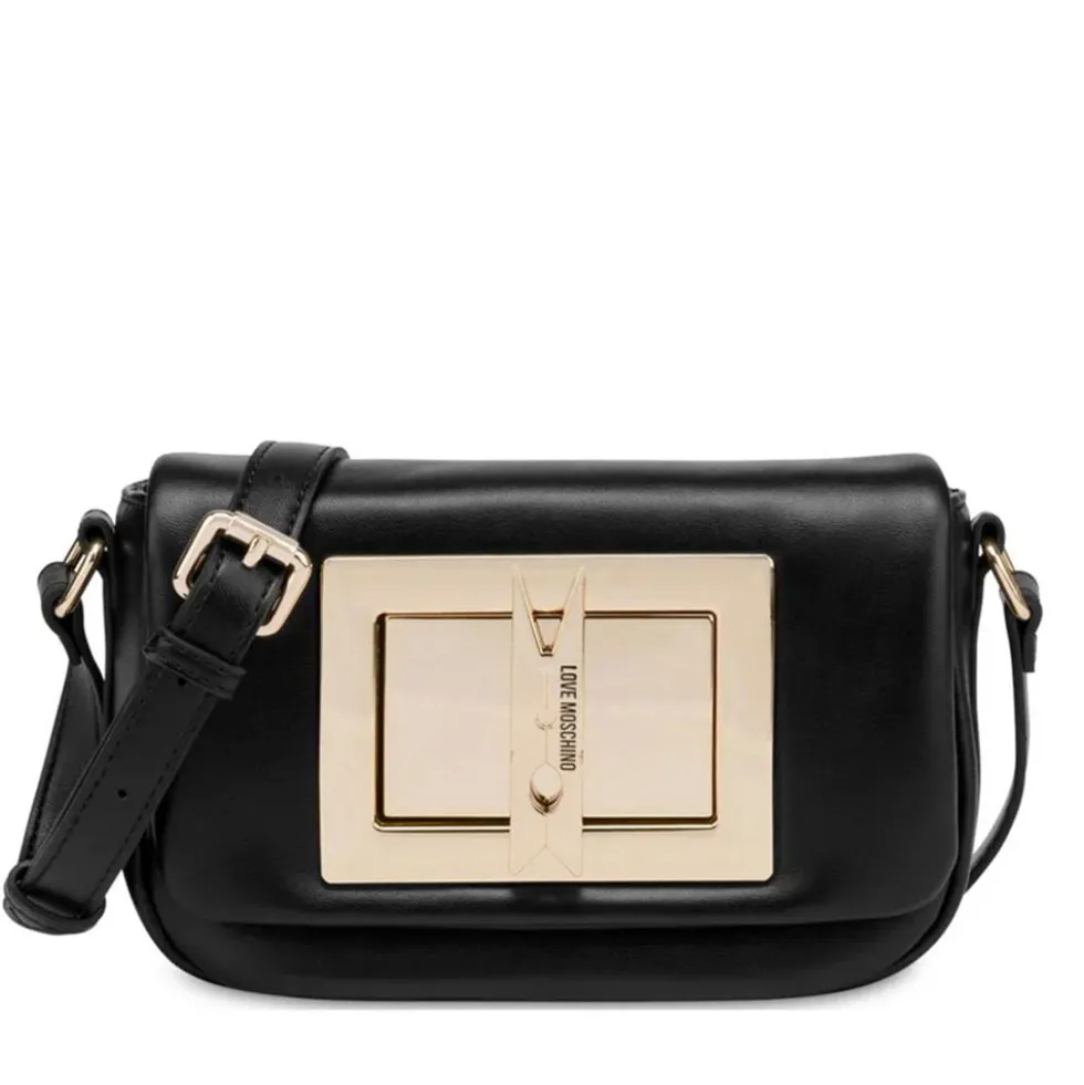 Borsa Donna a Tracolla LOVE MOSCHINO linea Clothespin Nera