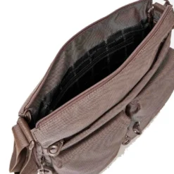 Borsa Donna a Tracolla MANDARINA DUCK Espandibile in Tessuto Linea MD20 Colore Taupe Misura Grande
