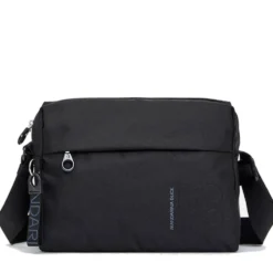 Borsa Donna a Tracolla MANDARINA DUCK in Tessuto colore Nero Linea MD20 Chiusa con Zip