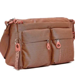 Borsa Donna a Tracolla MANDARINA DUCK in Tessuto Linea MD20 Colore Pecan Nut - P10QMTX5
