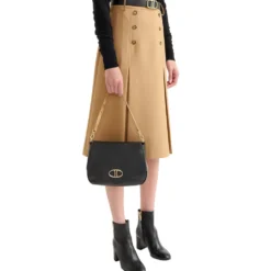 Borsa Donna a Tracolla Media 1A Classe Alviero Martini linea Brave Messenger in Pelle Nera LD55