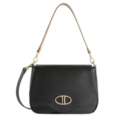 Borsa Donna a Tracolla Media 1A Classe Alviero Martini linea Brave Messenger in Pelle Nera LD55