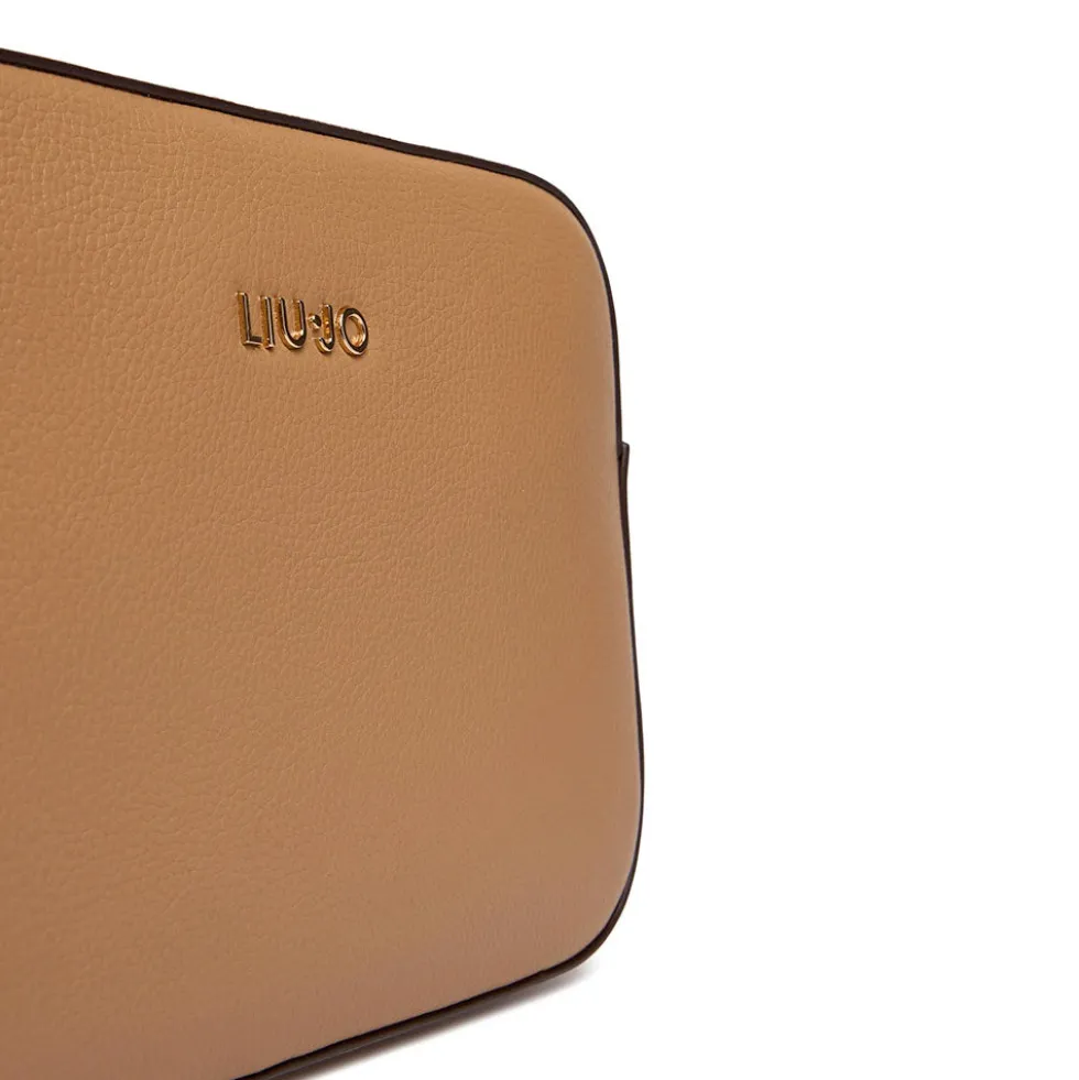 Borsa Donna a Tracolla Media LIU JO Better effetto Bottalato color Cammello