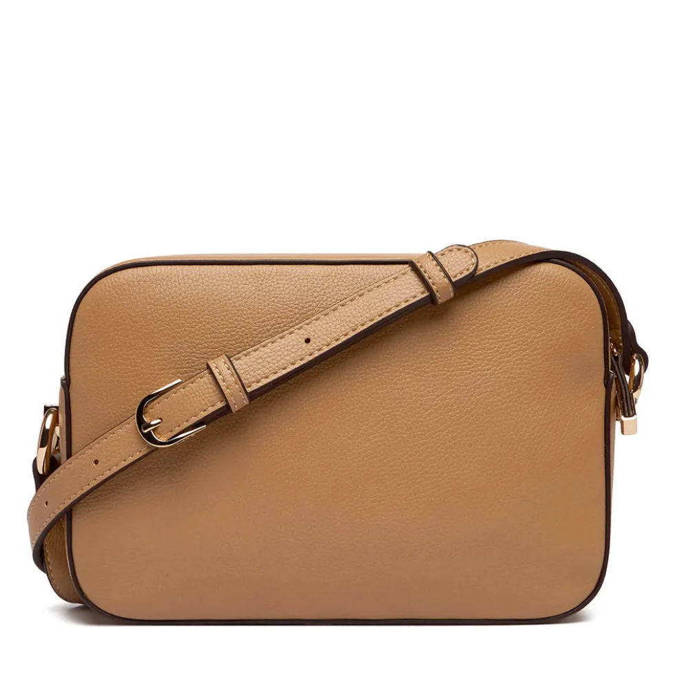 Borsa Donna a Tracolla Media LIU JO Better effetto Bottalato color Cammello