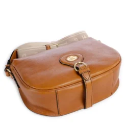 Borsa Donna a Tracolla Media THE BRIDGE linea Isadora in Pelle Cognac