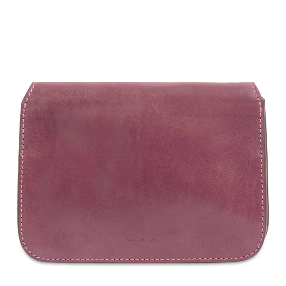 Borsa Donna a Tracolla Media THE BRIDGE linea Lucrezia in Pelle Viola Orchidea