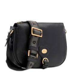 Borsa Donna a Tracolla Media THE BRIDGE linea Isadora in Pelle Nera