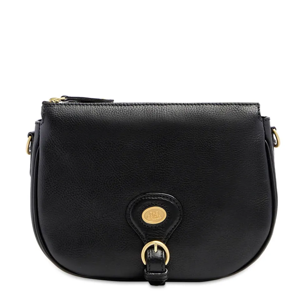 Borsa Donna a Tracolla Media THE BRIDGE linea Isadora in Pelle Nera