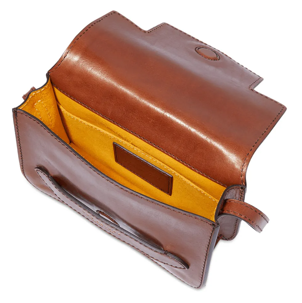 Borsa Donna a Tracolla Media THE BRIDGE linea Lucrezia in Pelle Marrone