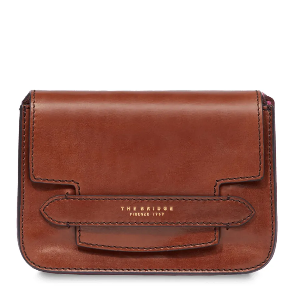 Borsa Donna a Tracolla Media THE BRIDGE linea Lucrezia in Pelle Marrone