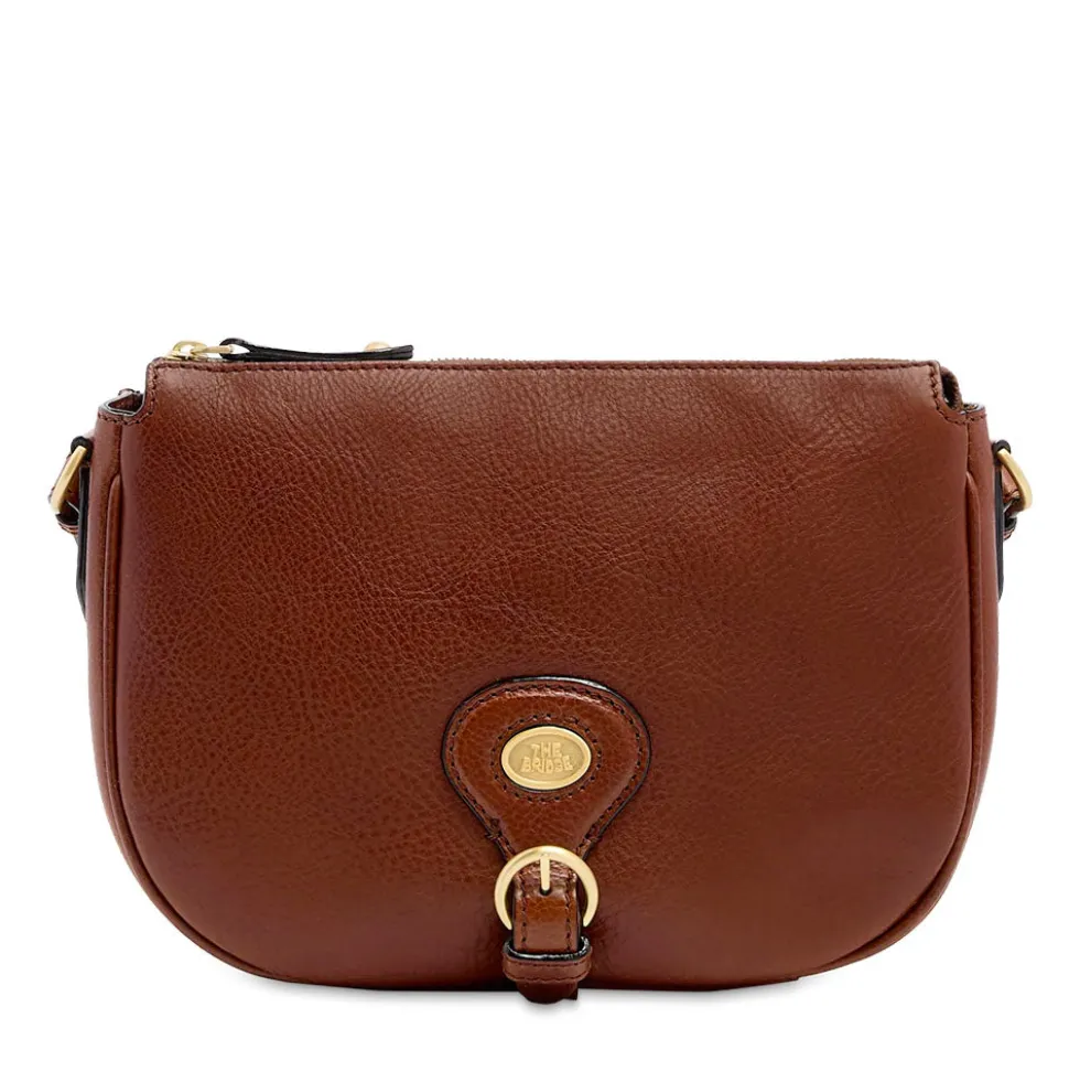 Borsa Donna a Tracolla Media THE BRIDGE linea Isadora in Pelle Marrone