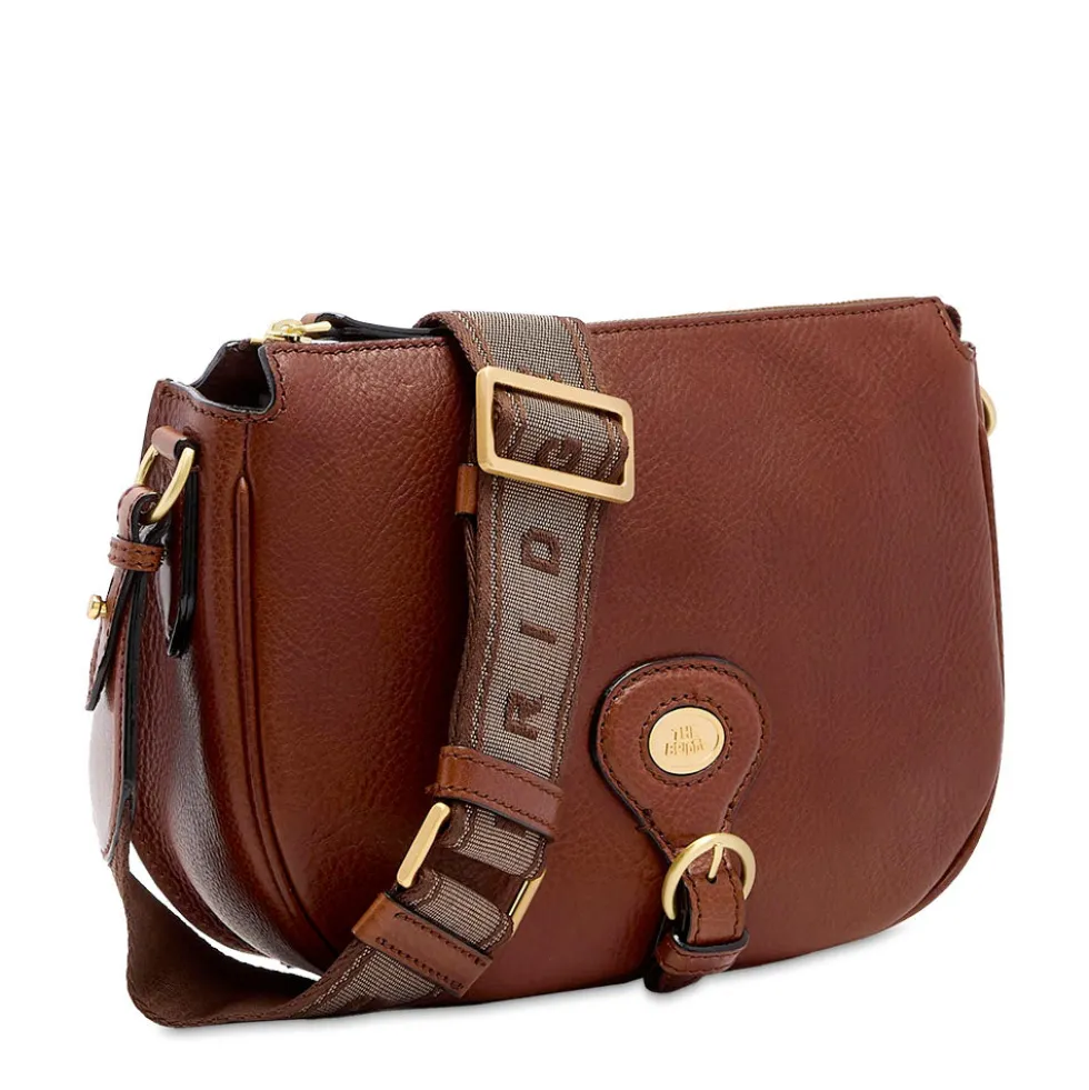 Borsa Donna a Tracolla Media THE BRIDGE linea Isadora in Pelle Marrone
