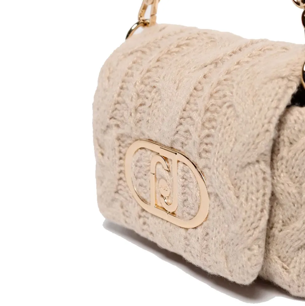 Borsa Donna a Tracolla Piccola LIU JO linea LaPuffy in Maglia color Marmo