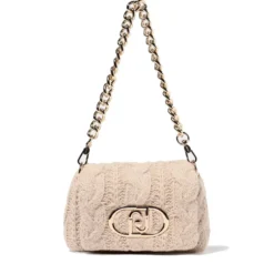 Borsa Donna a Tracolla Piccola LIU JO linea LaPuffy in Maglia color Marmo