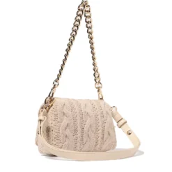 Borsa Donna a Tracolla Piccola LIU JO linea LaPuffy in Maglia color Marmo