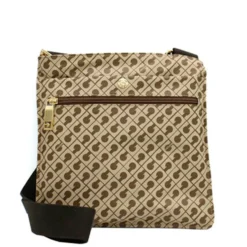 Borsa Donna a Tracolla Small GHERARDINI in Tessuto Softy colore Tabacco - Burro