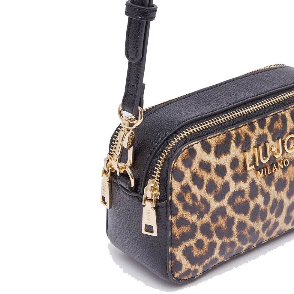 Borsa Donna a Tracolla Small LIU JO Better stampa Bottalata stampa Animalier