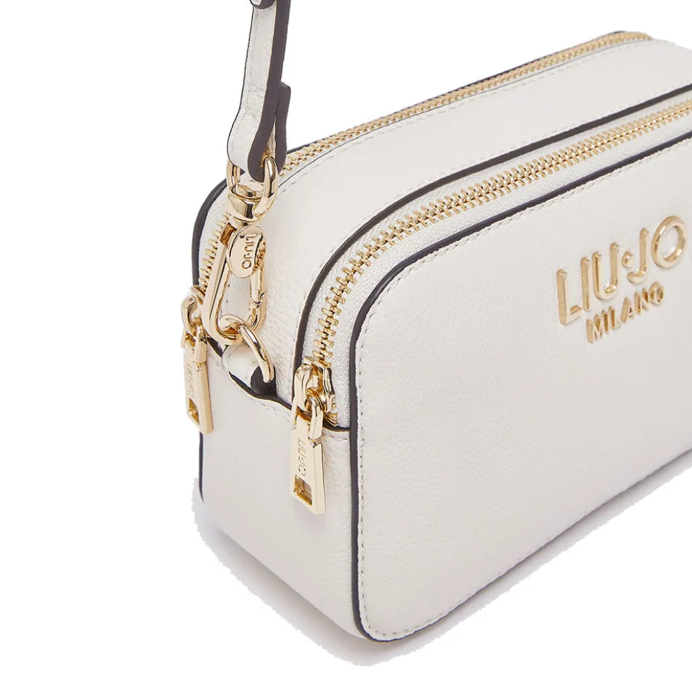 Borsa Donna a Tracolla Small LIU JO Better stampa Bottalata color Crema