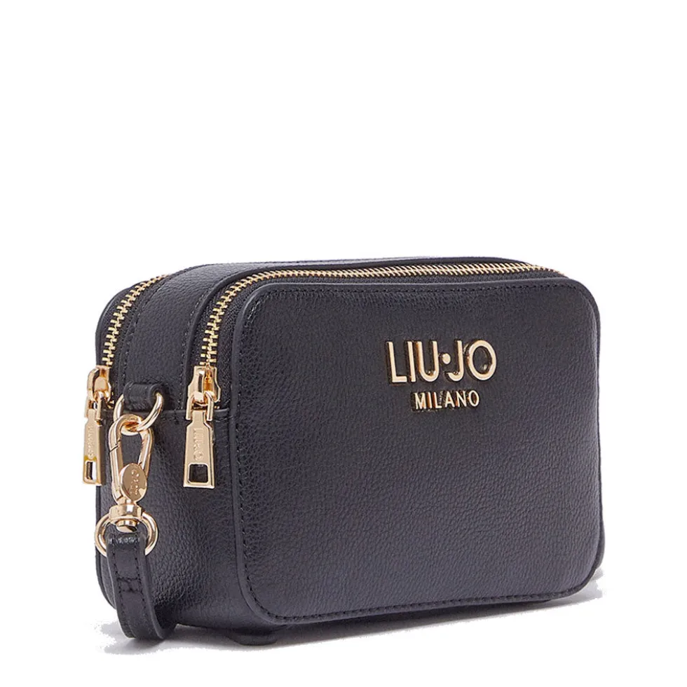 Borsa Donna a Tracolla Small LIU JO Better stampa Bottalata Nera