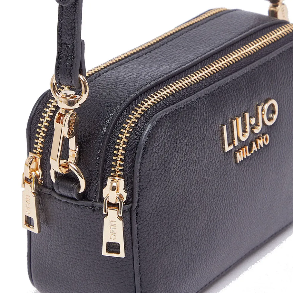 Borsa Donna a Tracolla Small LIU JO Better stampa Bottalata Nera