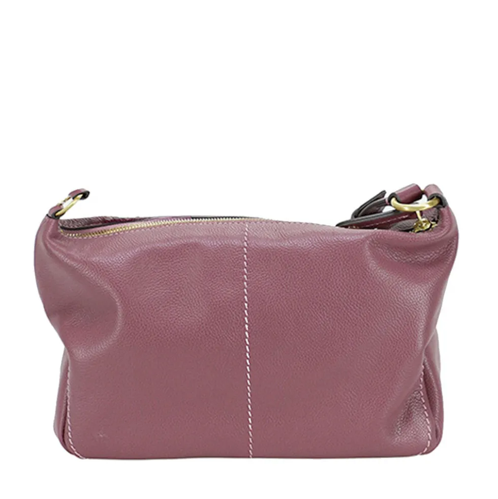 Borsa Donna a Tracolla THE BRIDGE linea Letizia in Pelle Viola Orchidea
