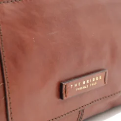 Borsa Donna a Tracolla THE BRIDGE linea Flora in Pelle Marrone