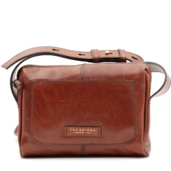 Borsa Donna a Tracolla THE BRIDGE linea Flora in Pelle Marrone