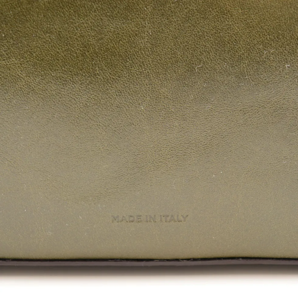 Borsa Donna a Tracolla THE BRIDGE linea Cecilia in Pelle Verde Timo
