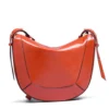 Borsa Donna a Tracolla THE BRIDGE linea Fedora in Pelle Arancio Bruciato