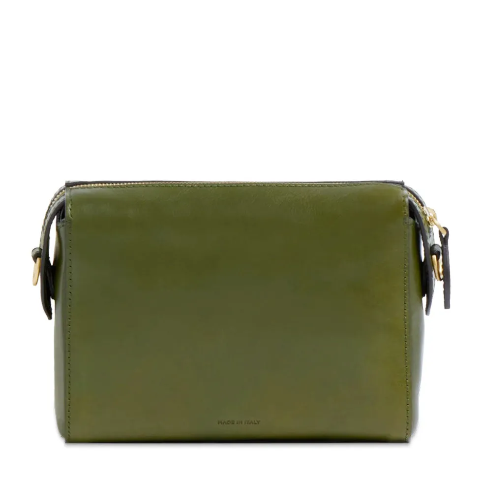 Borsa Donna a Tracolla THE BRIDGE linea Frida in Pelle Verde Maggiorana