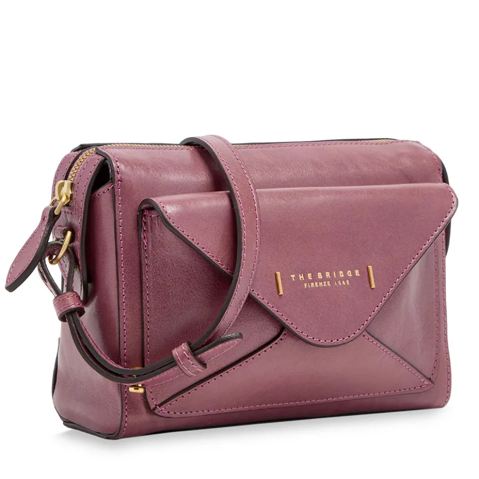 Borsa Donna a Tracolla THE BRIDGE linea Frida in Pelle Rosa Orchidea