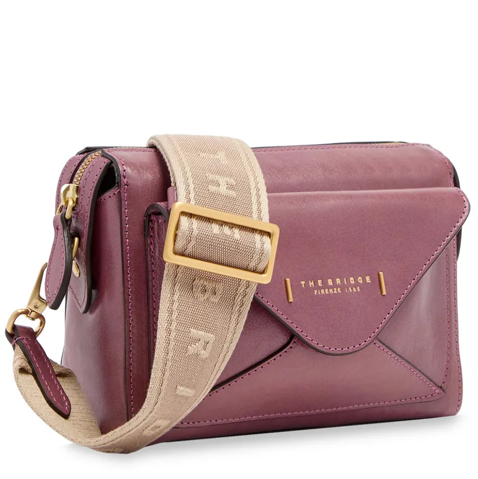 Borsa Donna a Tracolla THE BRIDGE linea Frida in Pelle Rosa Orchidea